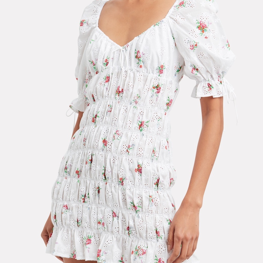 For love and lemons tarte eyelet floral mini dress